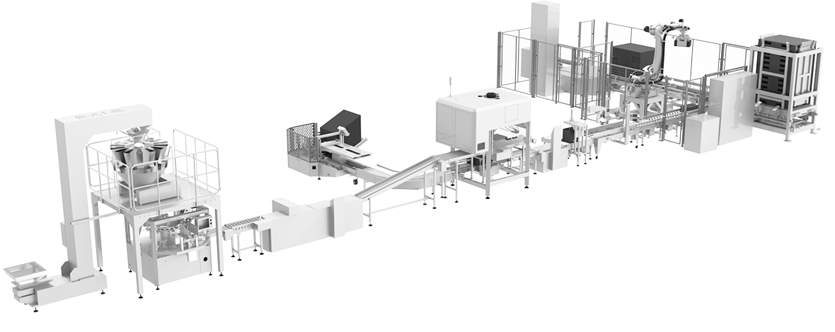 Automated Packing Solution with premade pouch packing machine