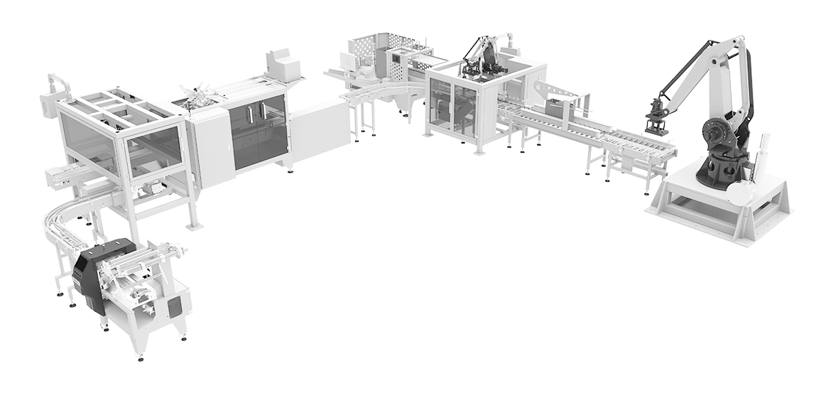 Automaticed Packing Solution with flow packaging machine